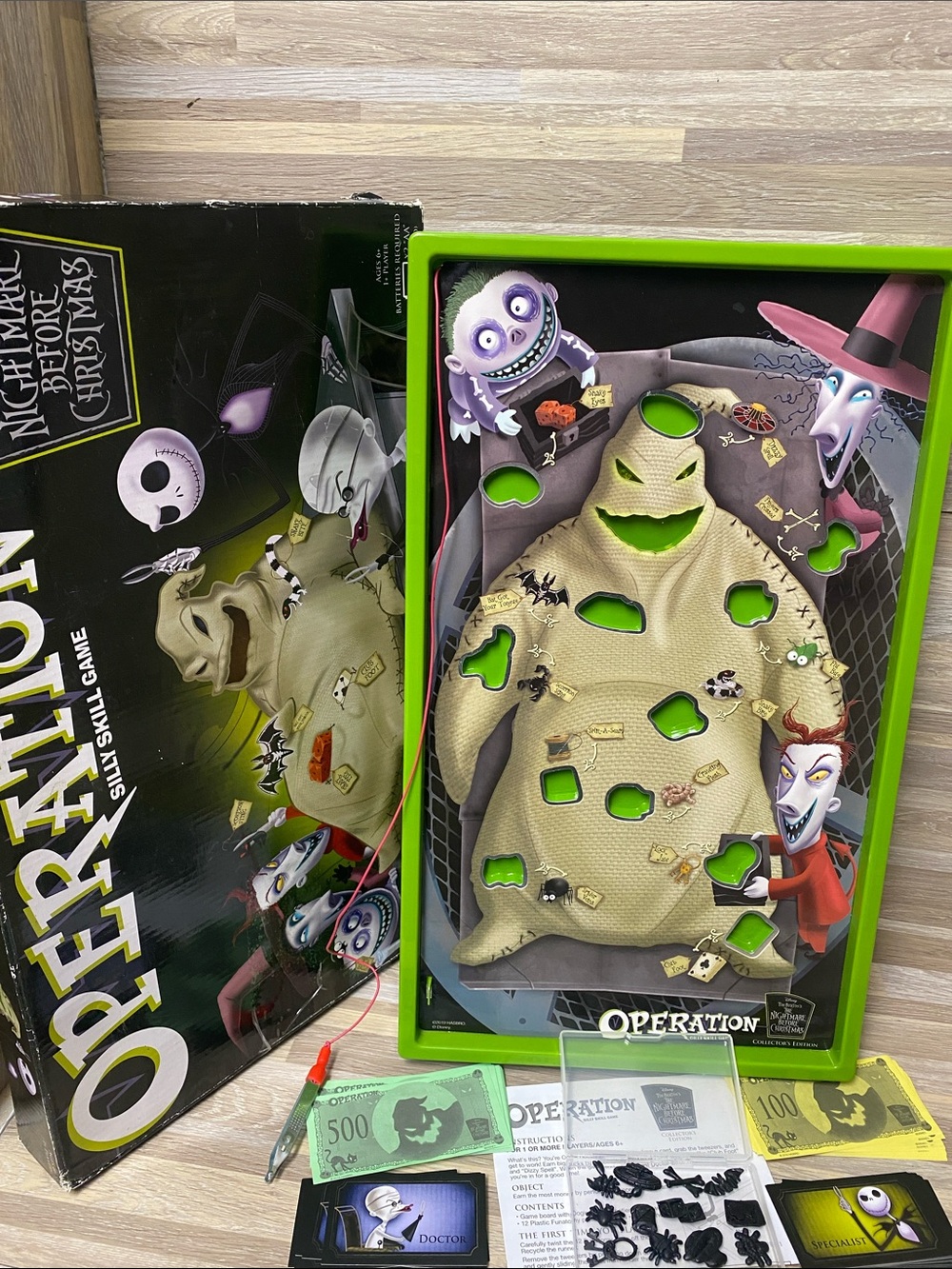 Green Oogie Boogie Operation Game Disneyland night out dinner game Disney